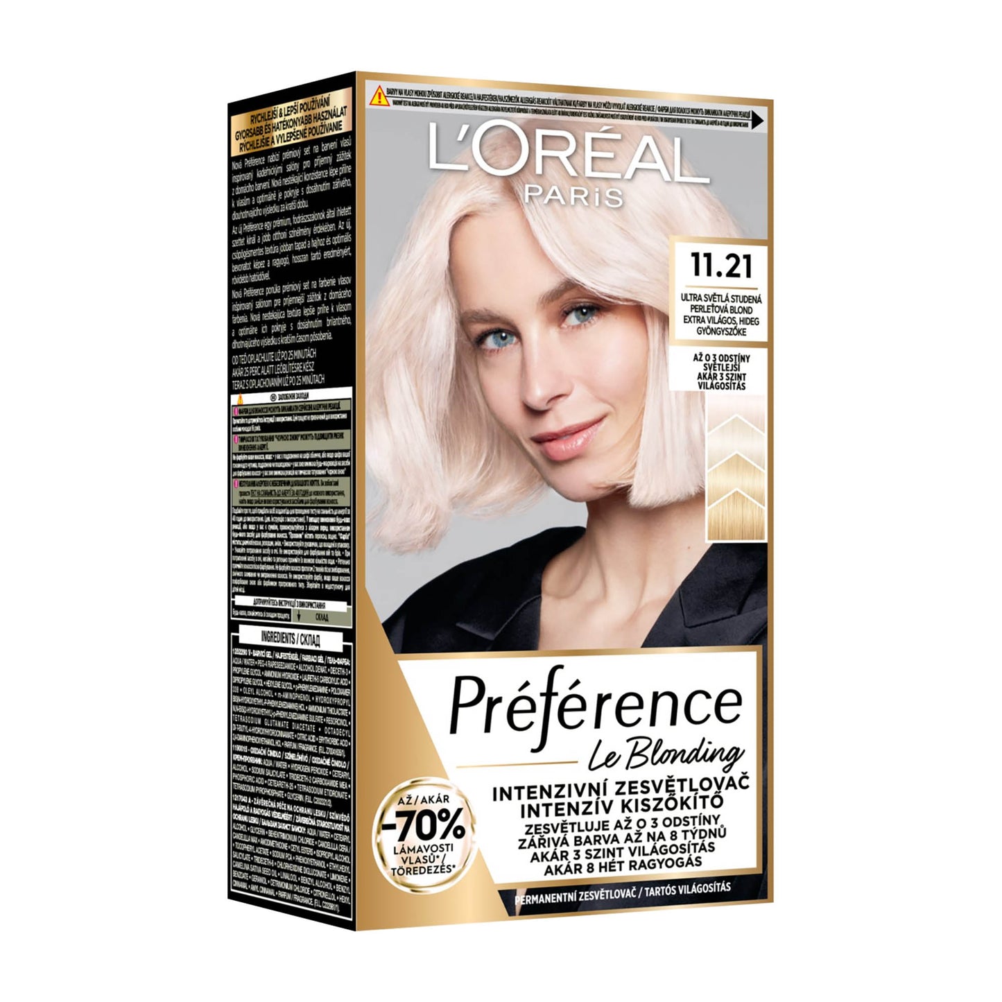 Loreal Paris Preference Le Blonding 11.21 Extra Light Cool Pearl Blonde intensive lightener