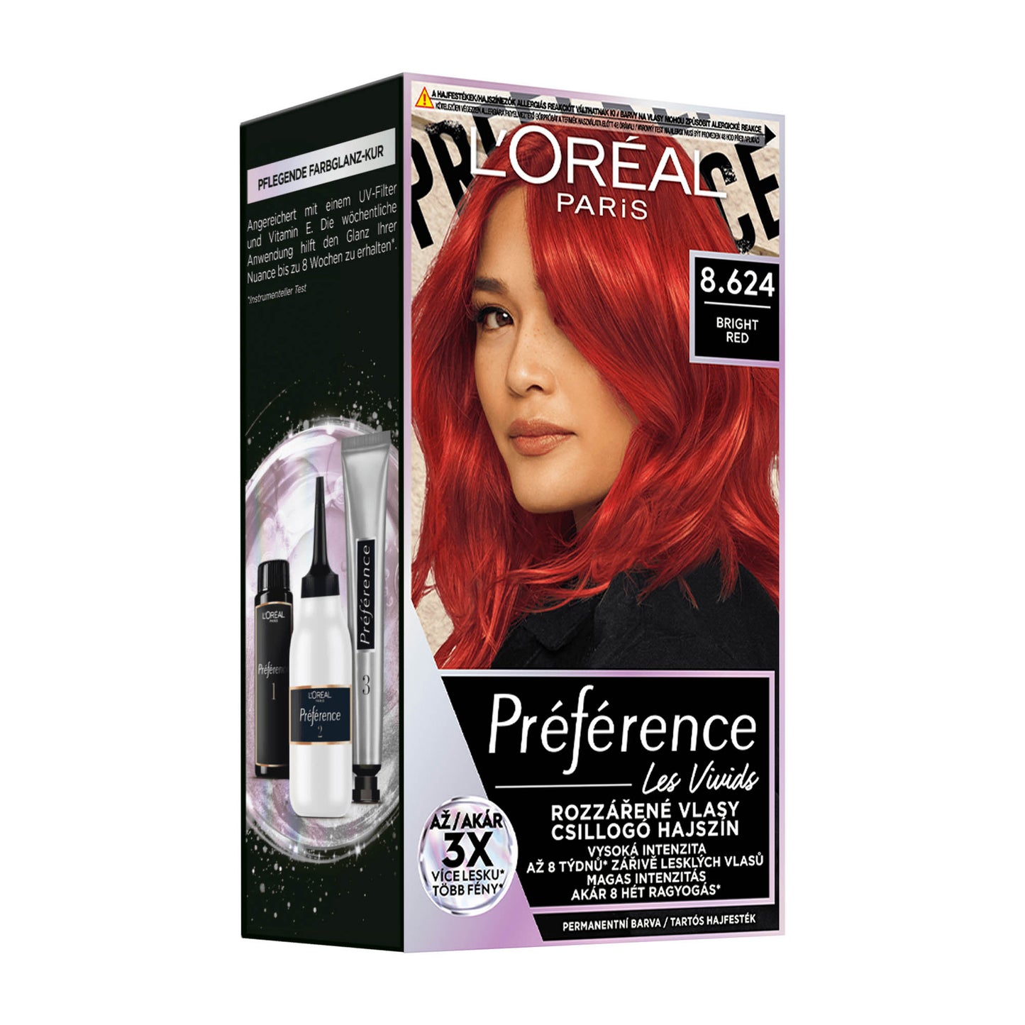 Loreal Paris Preference Les Vivids 8.624 Bright Red Haarfarbe