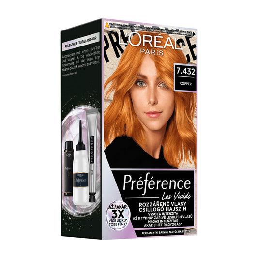 Loreal Paris Preference Les Vivids 7.432 Kupfer Haarfarbe