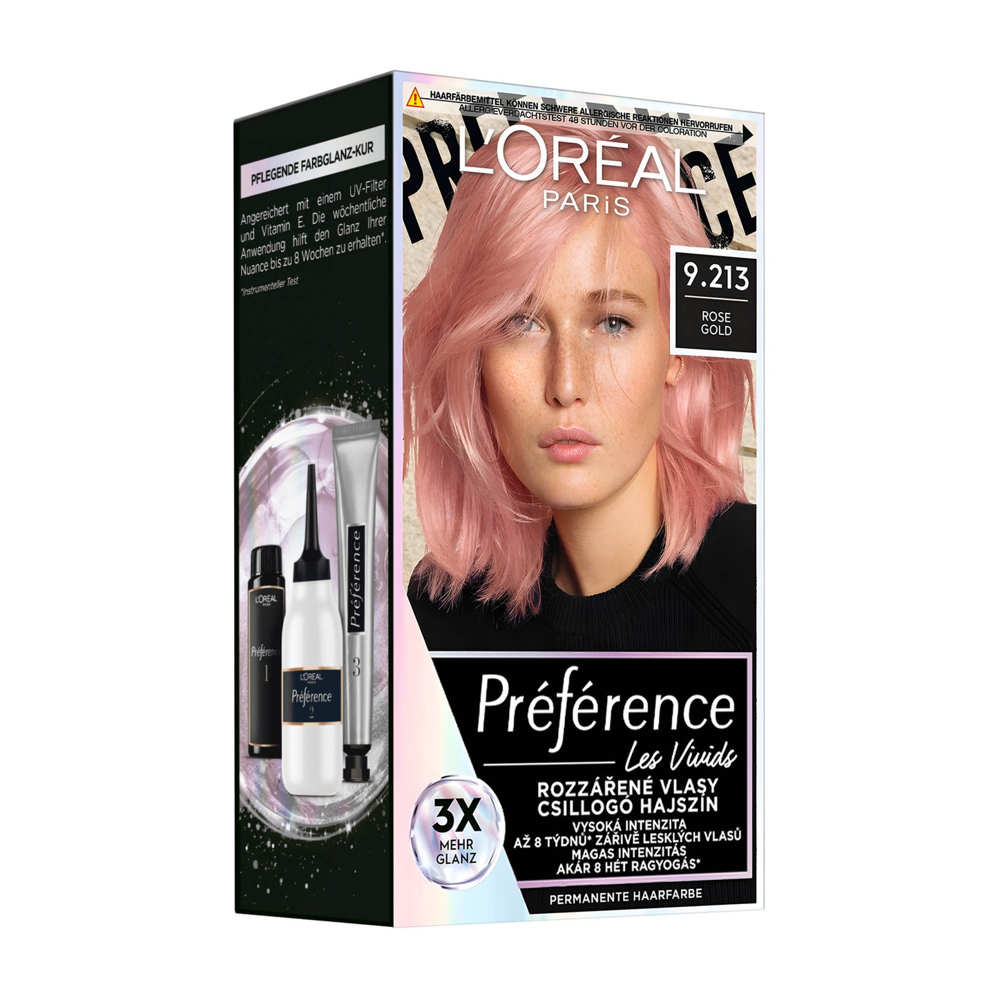 Loreal Paris Preference Les Vivids 9.213 Rose Gold permanente Haarfarbe