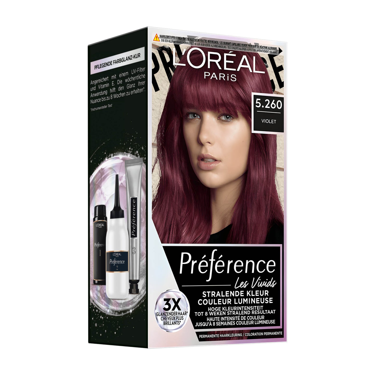 Loreal Paris Preference Les Vivids 5.260 Violet permanent hair color