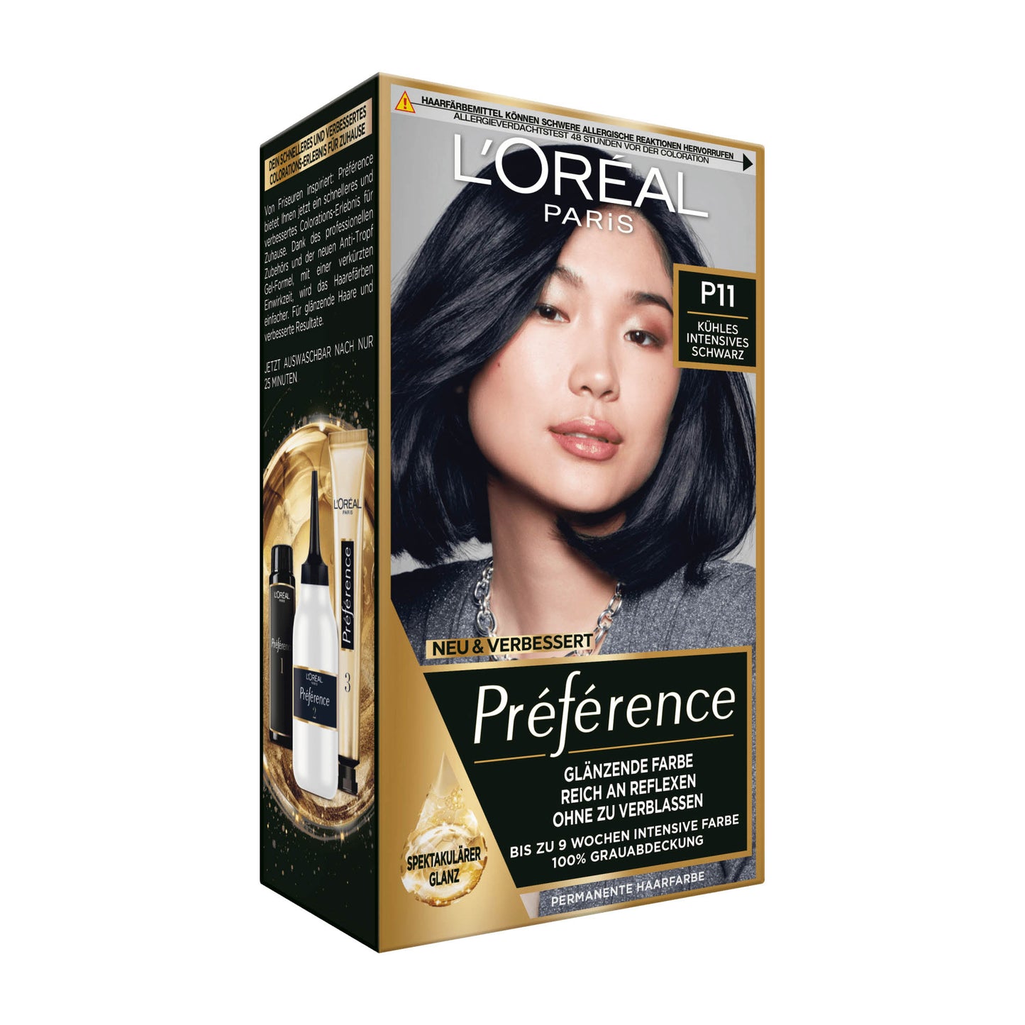 Loreal Paris Preference P11 Kühles Intensives Schwarz Haarfarbe