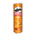 Pringles Sweet Paprika potato crisps can on a white background