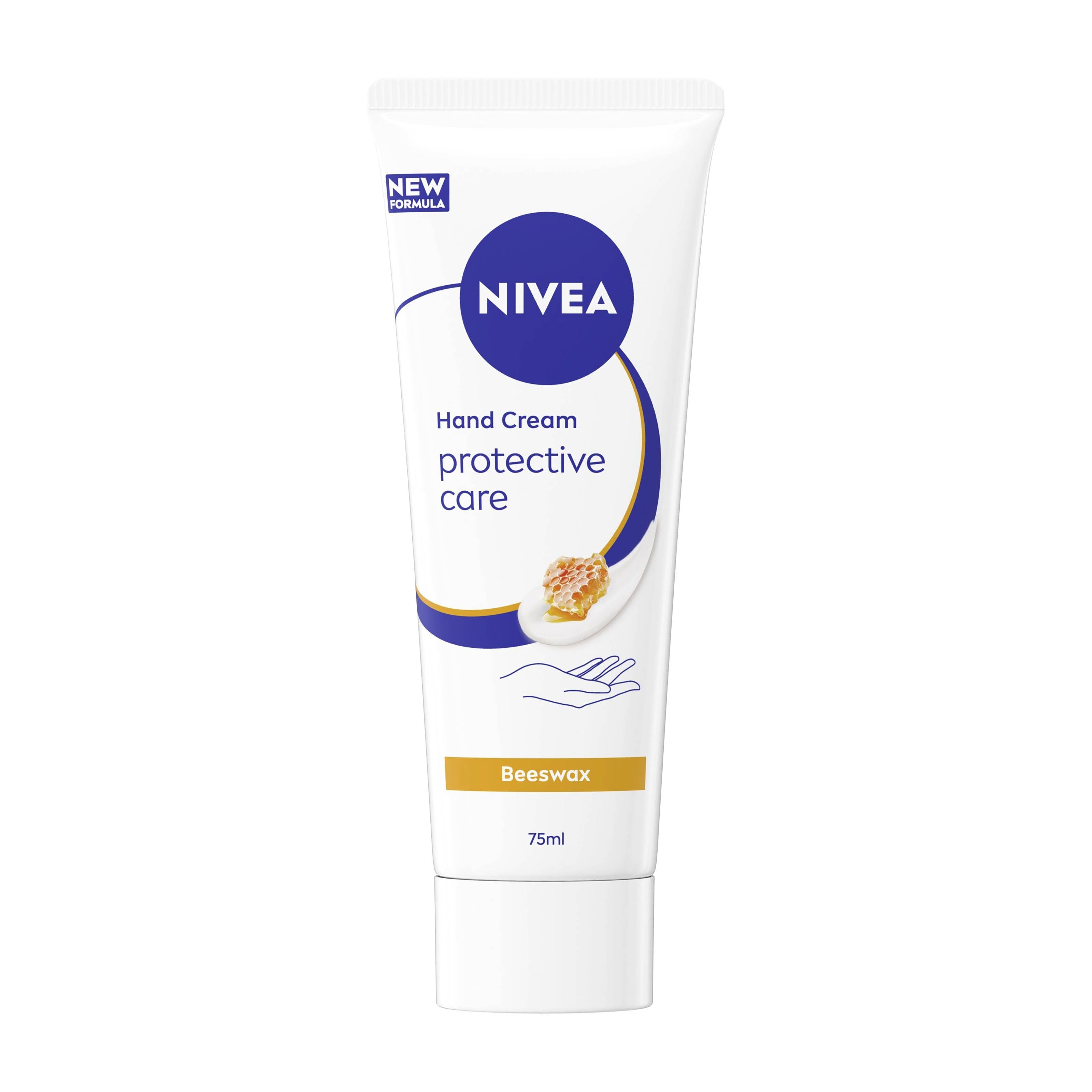 Nivea Protective Care hand cream tube on a white background