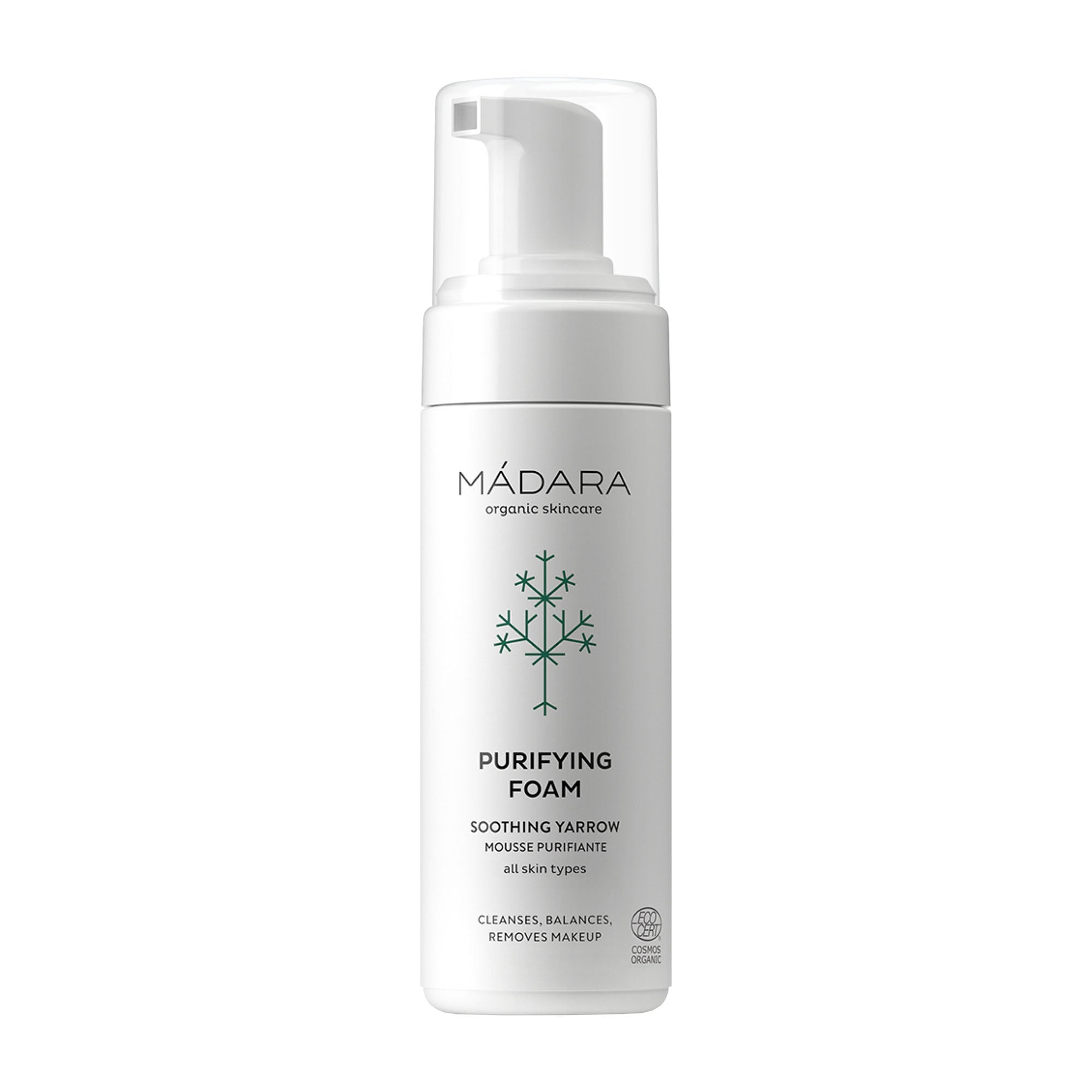 MÁDARA Mousse purifiante apaisante Achillée millefeuille, 150 ml