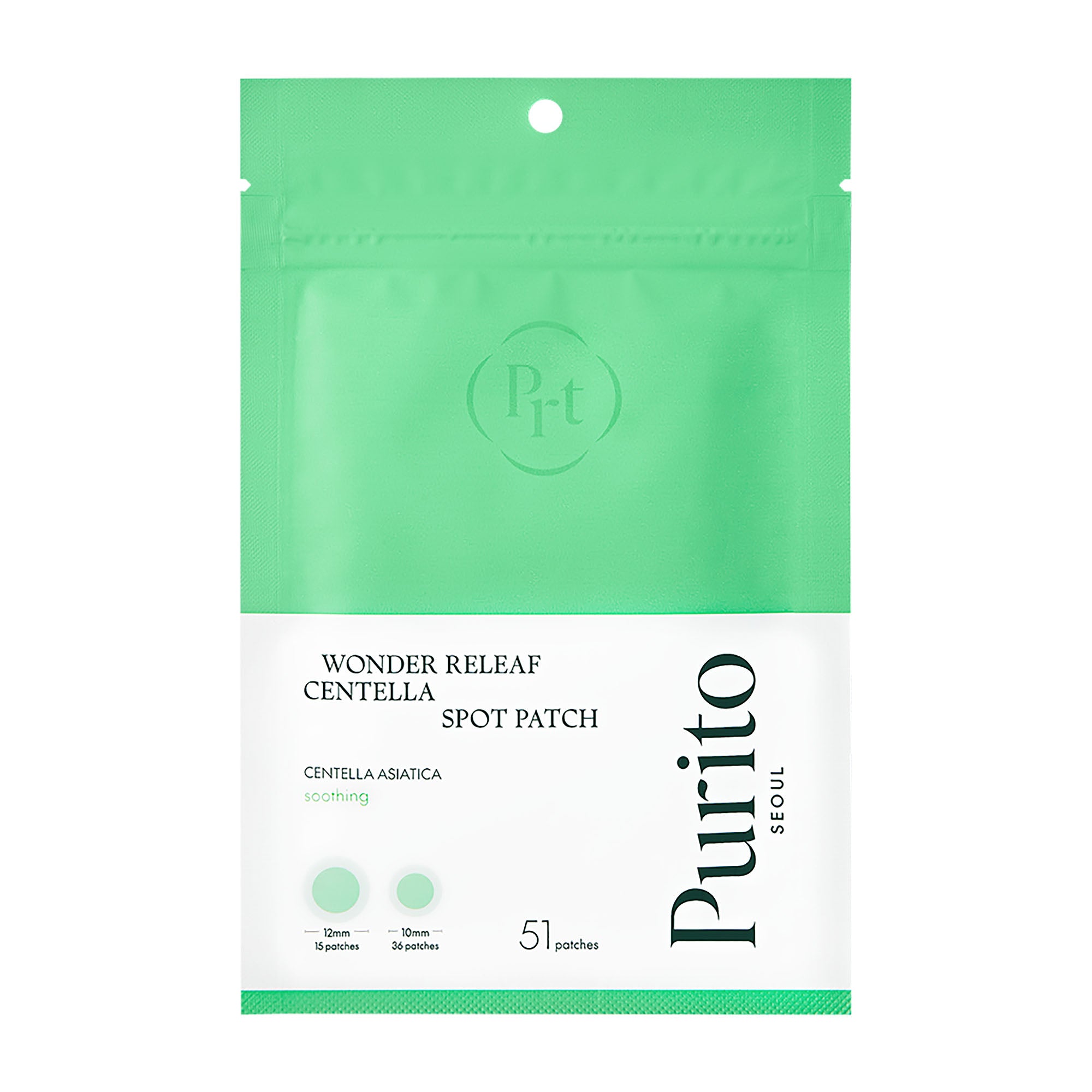 Purito Seoul Wonder Releaf centella spot patch, 51 Count