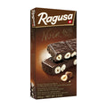 Packaging of Ragusa Noir dark chocolate bar with 60% cocoa, showing the chocolate bars with hazelnuts and the text 'Noir 60% Cacao' on the front.