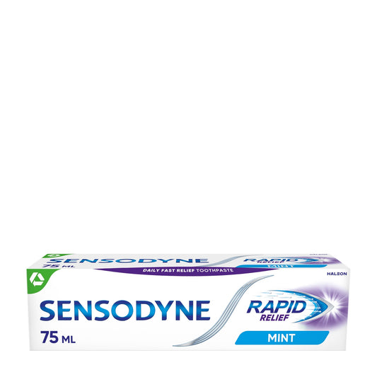 Sensodyne Rapid Relief mint toothpaste, 75 mL