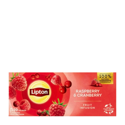 Lipton Himbeer & Cranberry Früchtetee, 20 Stück