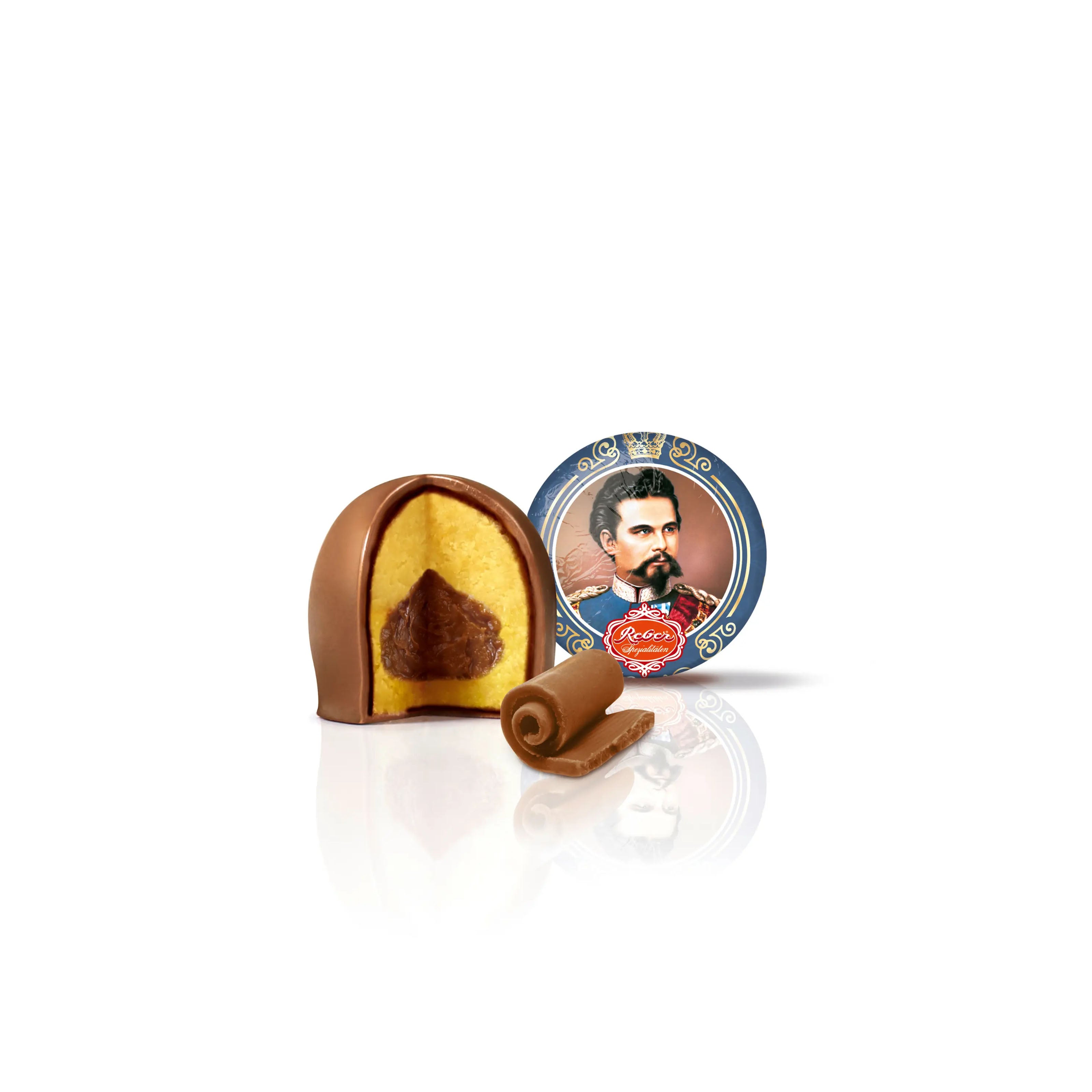 Reber Coffret de boules de chocolat Roi Louis II, 10 unités