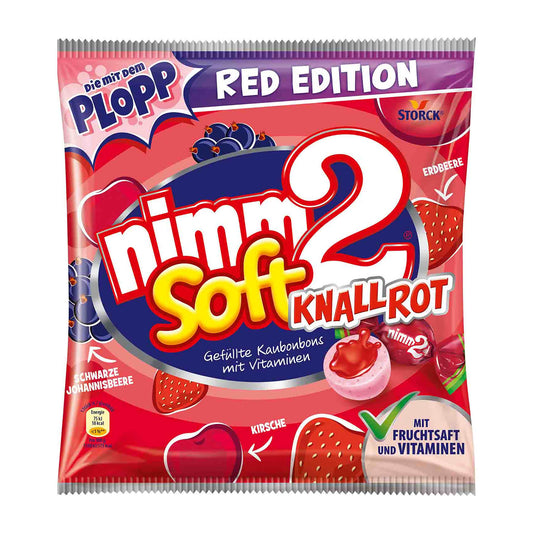 Nimm2 Soft Knallrot Kaubonbons, 240 g