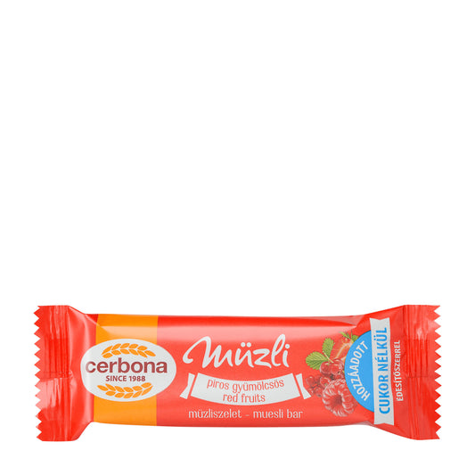 Cerbona Red Fruits Muesli Bar, 20 g