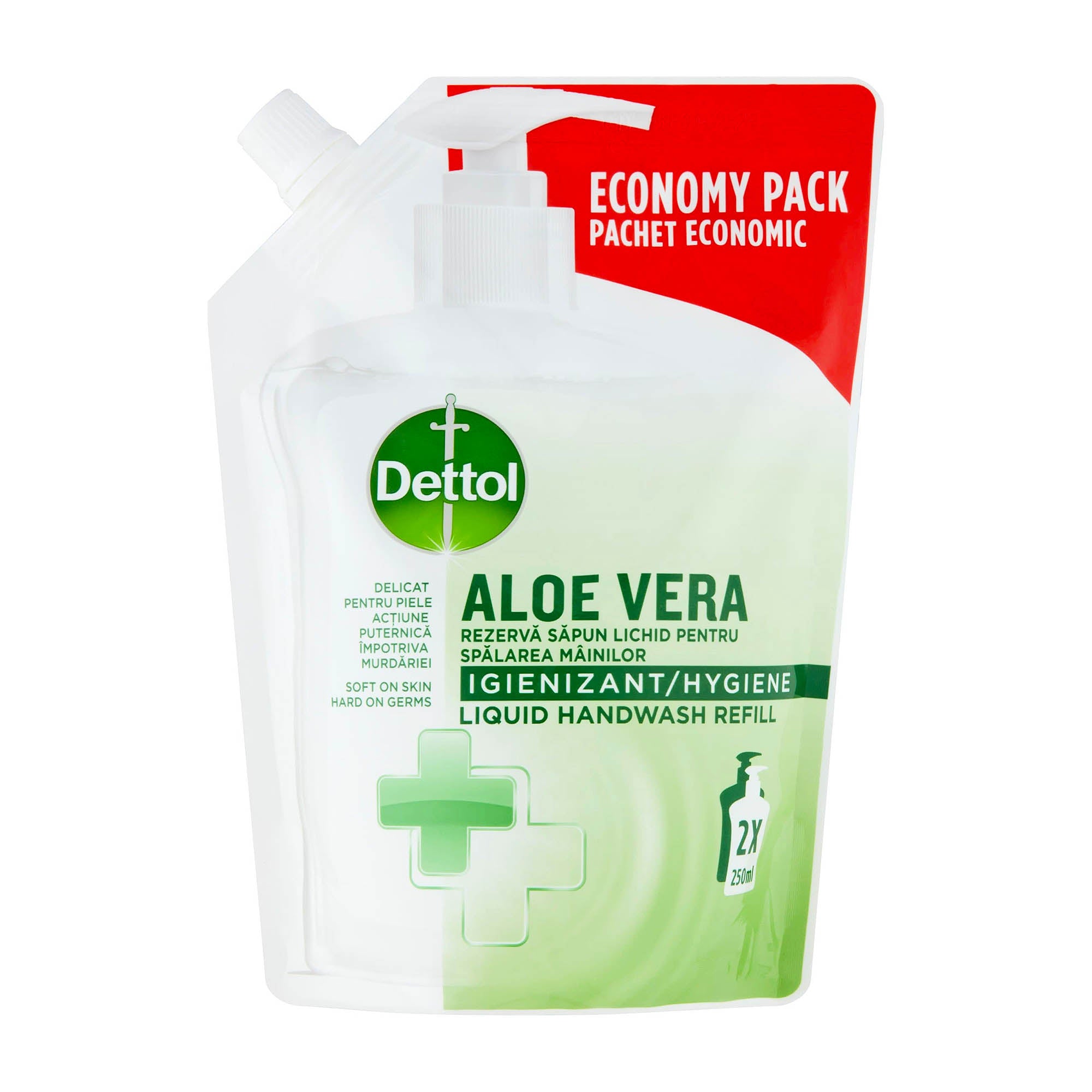 Dettol Aloe Vera Hygiene Flüssigseife Nachfüllpackung, 500 ml
