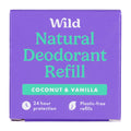 Wild Coconut & Vanilla 24h Natural Deodorant Refill, 40 mL