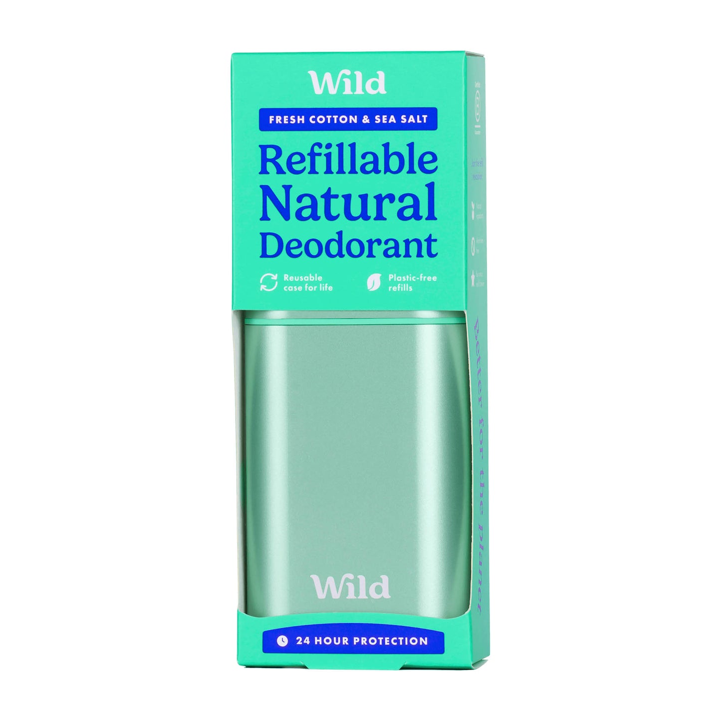 Wild Fresh Cotton & Sea Salt 24h natürliches nachfüllbares Deodorant, 40 ml