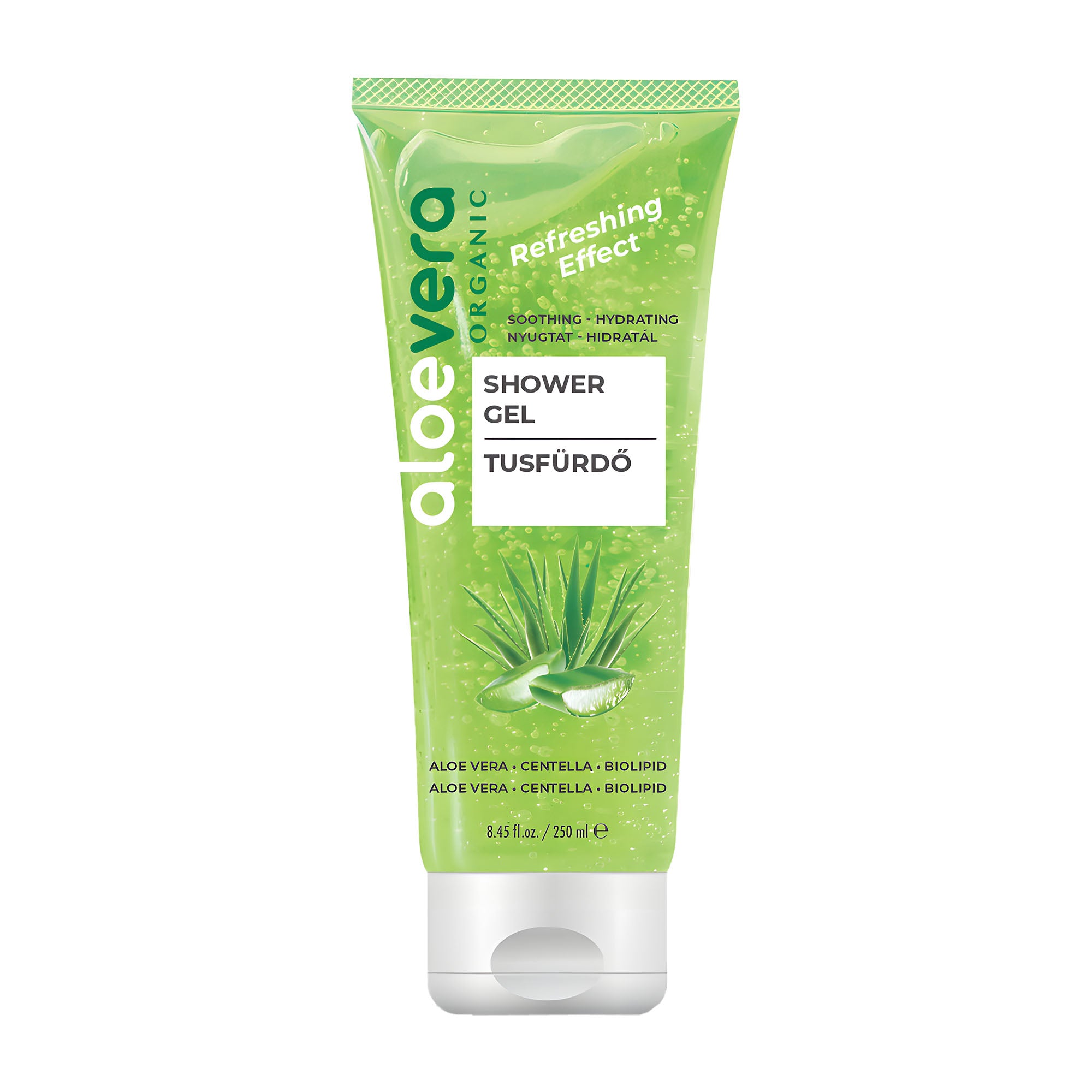 Aloe Vera Organic Refreshing Effect shower gel, 250 mL
