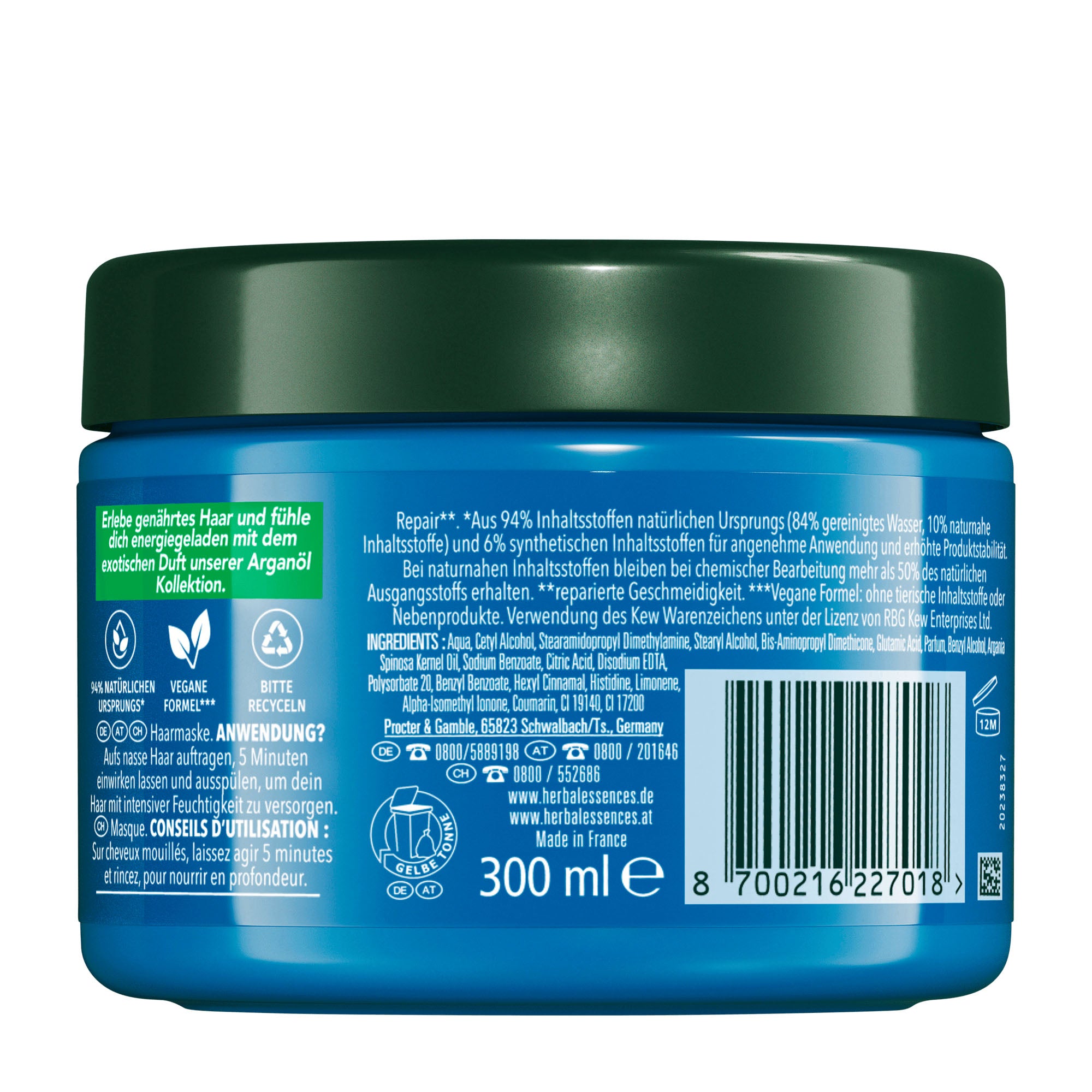 Herbal Essences Repair argan oil hair mask, 300 mL