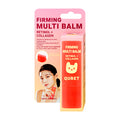 Quret Retinol + Collagen Firming Multi Balm packaging with a pink background