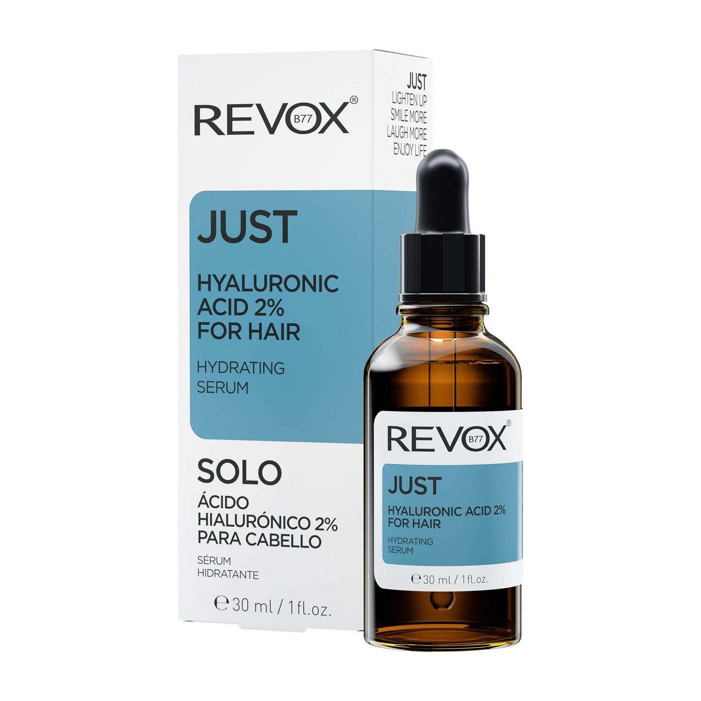 Revox B77 JUST Hyaluronic Acid 2% for Hair hydrating serum, 30 mL