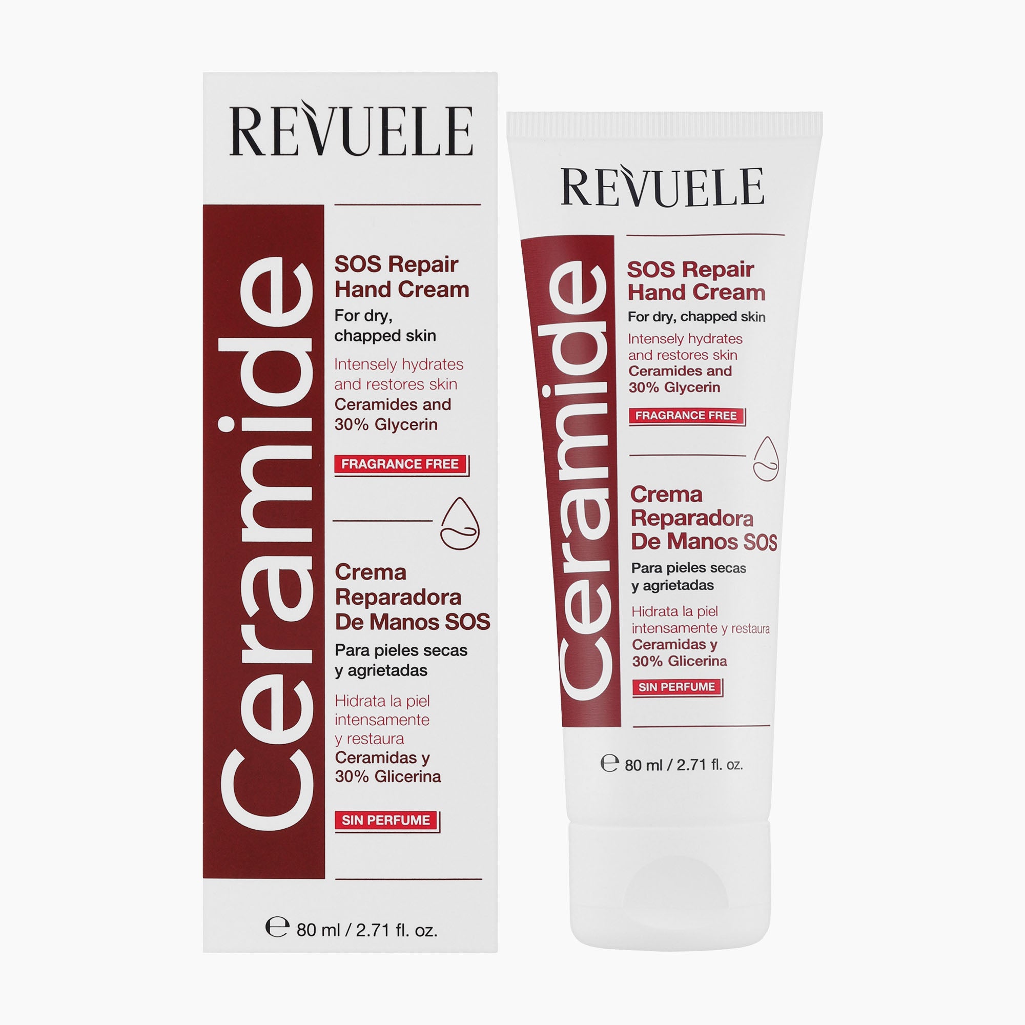 REVUELE Hand cream Ceramide SOS Repair, 80 mL – Peppery Spot