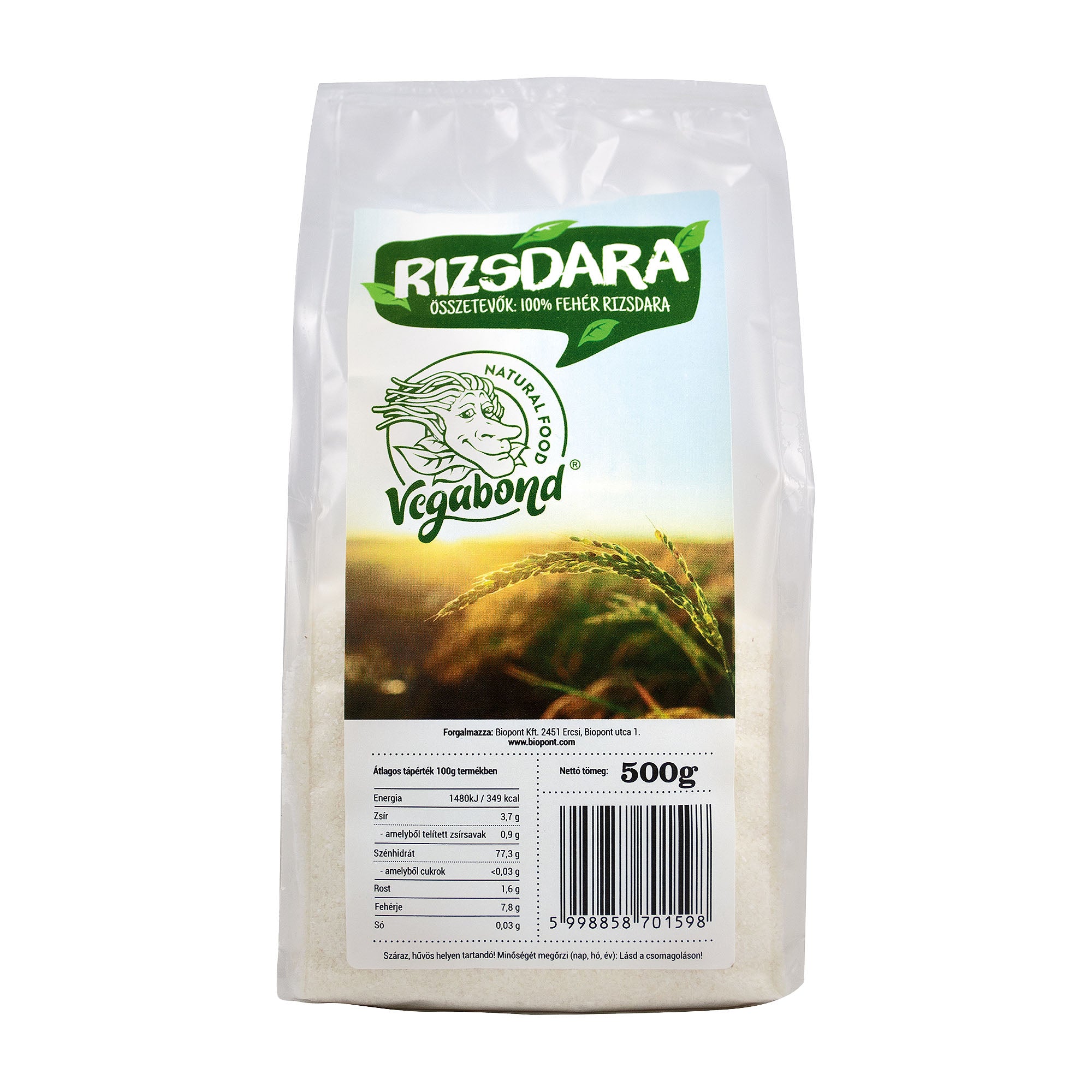 Vegabond Gruau de riz biologique, 500 g