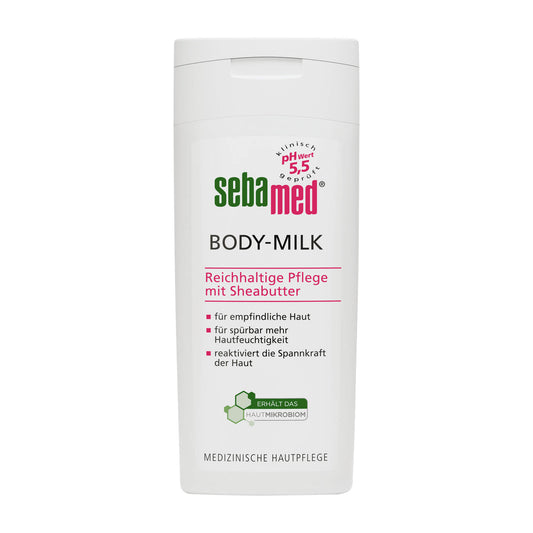 sebamed Rich body milk with shea butter, 200 mL