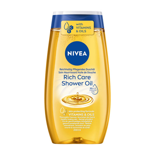 Nivea Rich Care shower oil, 200 mL