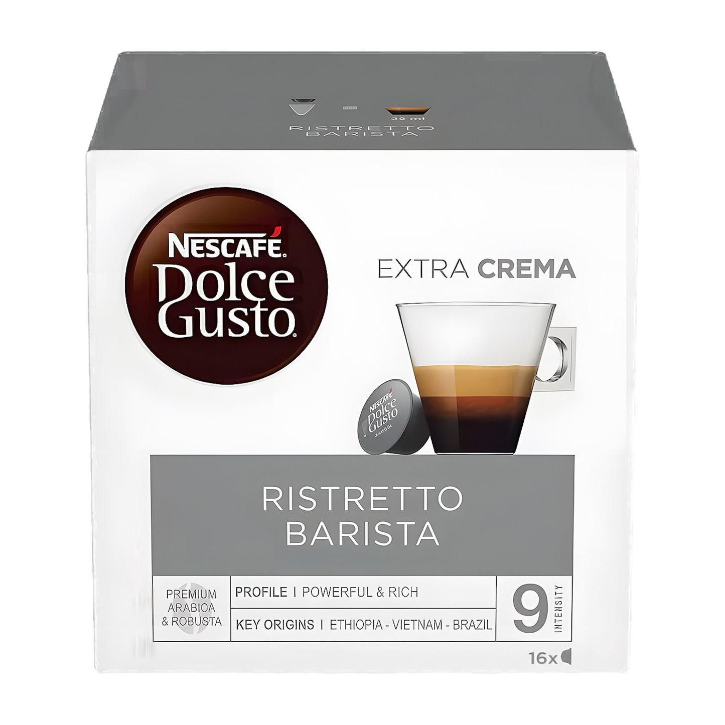 Nescafe Dolce Gusto Ristretto Barista Kaffeekapseln, 16 Tassen