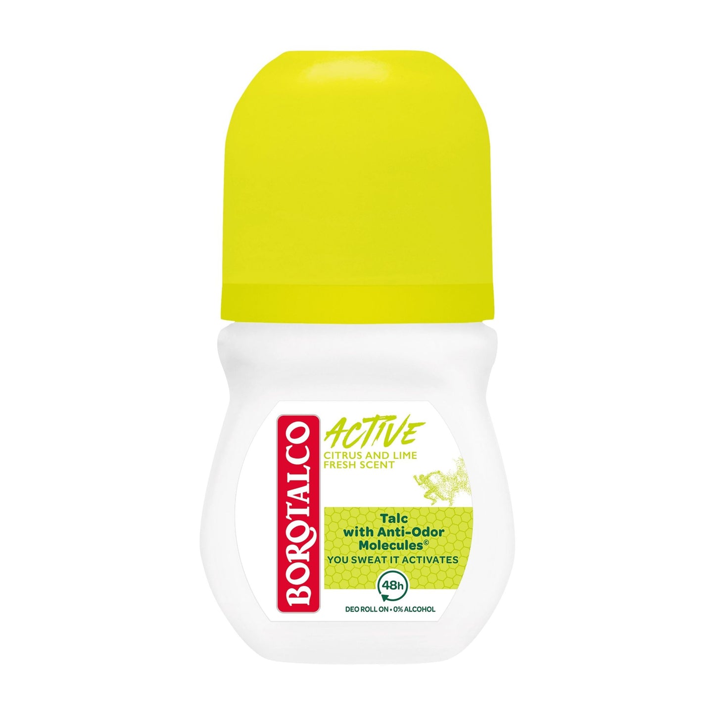 Borotalco Active citrus & lime fresh 48h deodorant roll-on, 50 mL