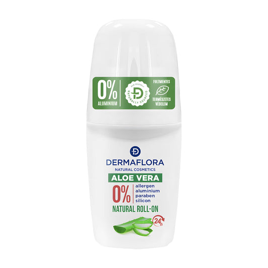 Dermaflora Aloe Vera natural deodorant roll-on, 50 mL