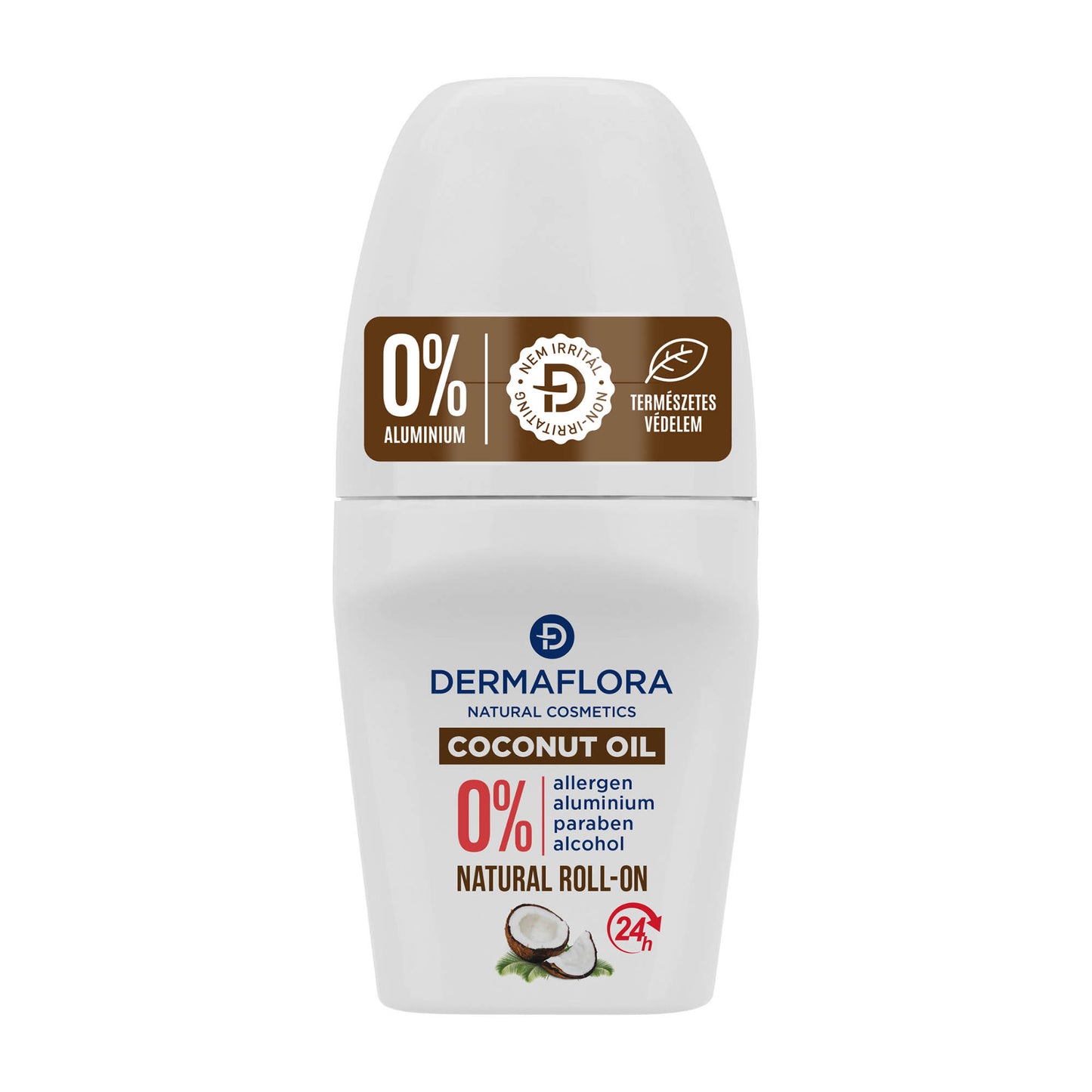 Dermaflora Kokosnussöl natürlicher Deodorant-Roll-on, 50 ml