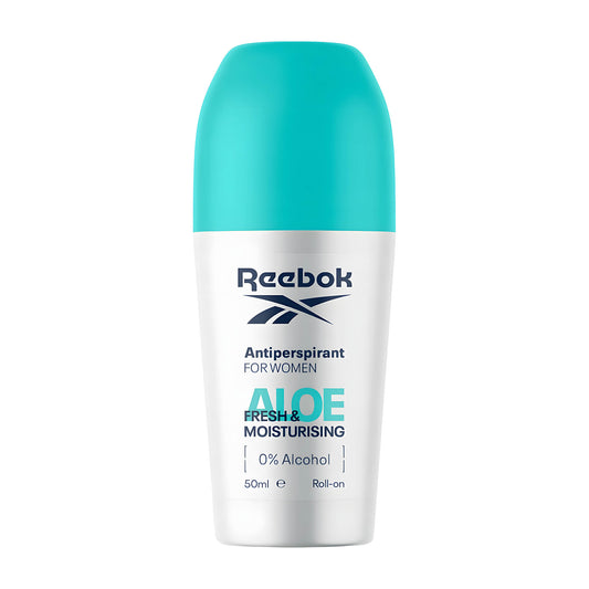 Reebok Women Aloe Fresh & Moisturizing Antitranspirant Roll-On, 50 ml