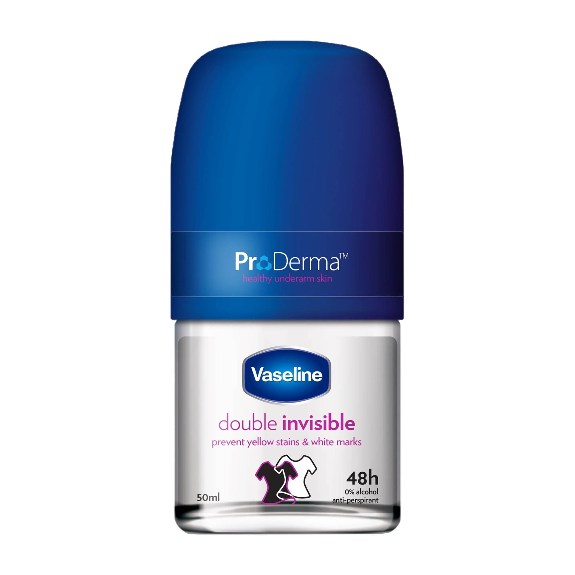 Vaseline Bille anti-transpirant 48h Double Invisible, 50 ml