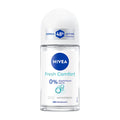 Nivea Fresh Comfort 0% aluminium deodorant roll-on, 50 mL