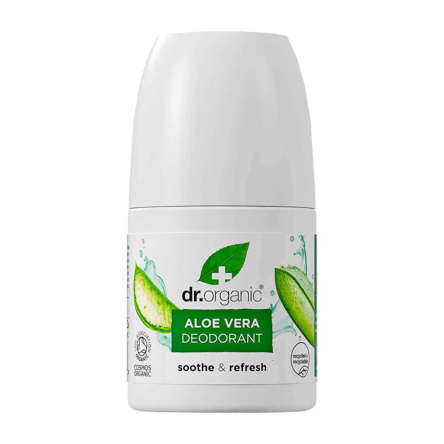 Dr Organic Aloe Vera soothe & refresh deodorant roll-on, 50 mL