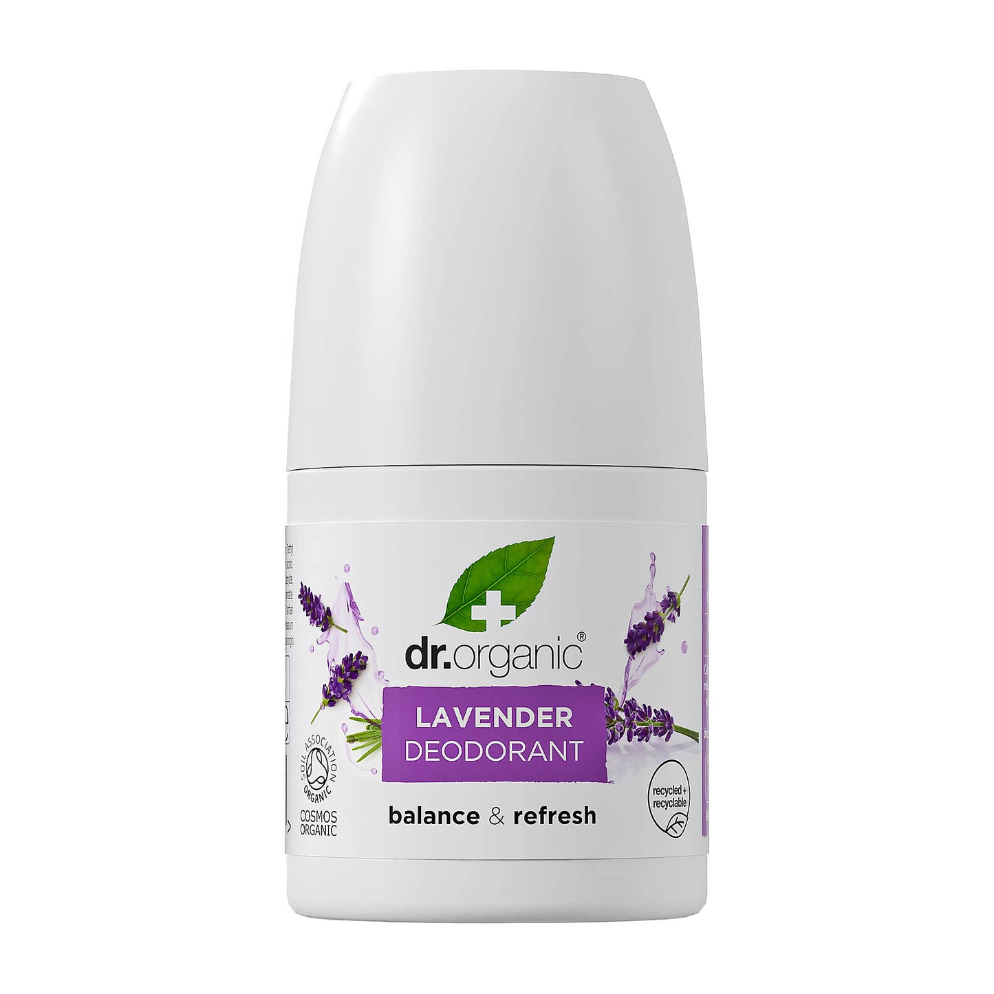 Dr Organic Lavender balance & refresh deodorant roll-on, 50 mL