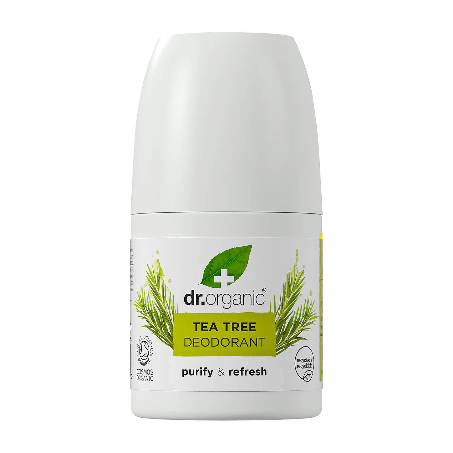 Dr Organic Tea Tree purify & refresh deodorant roll-on, 50 mL