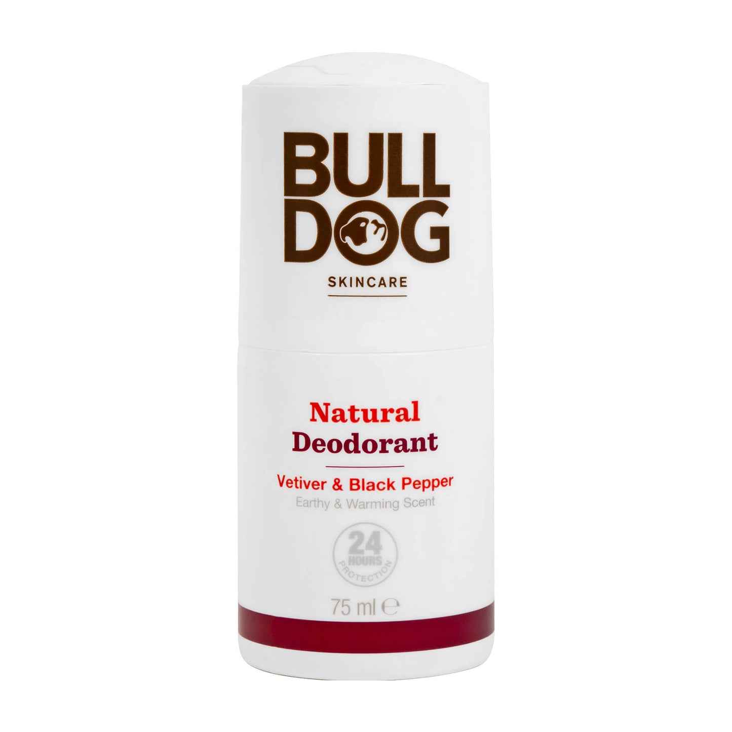 Bulldog Skincare Vetiver & Black Pepper natürlicher Deodorant-Roll-On, 75 ml