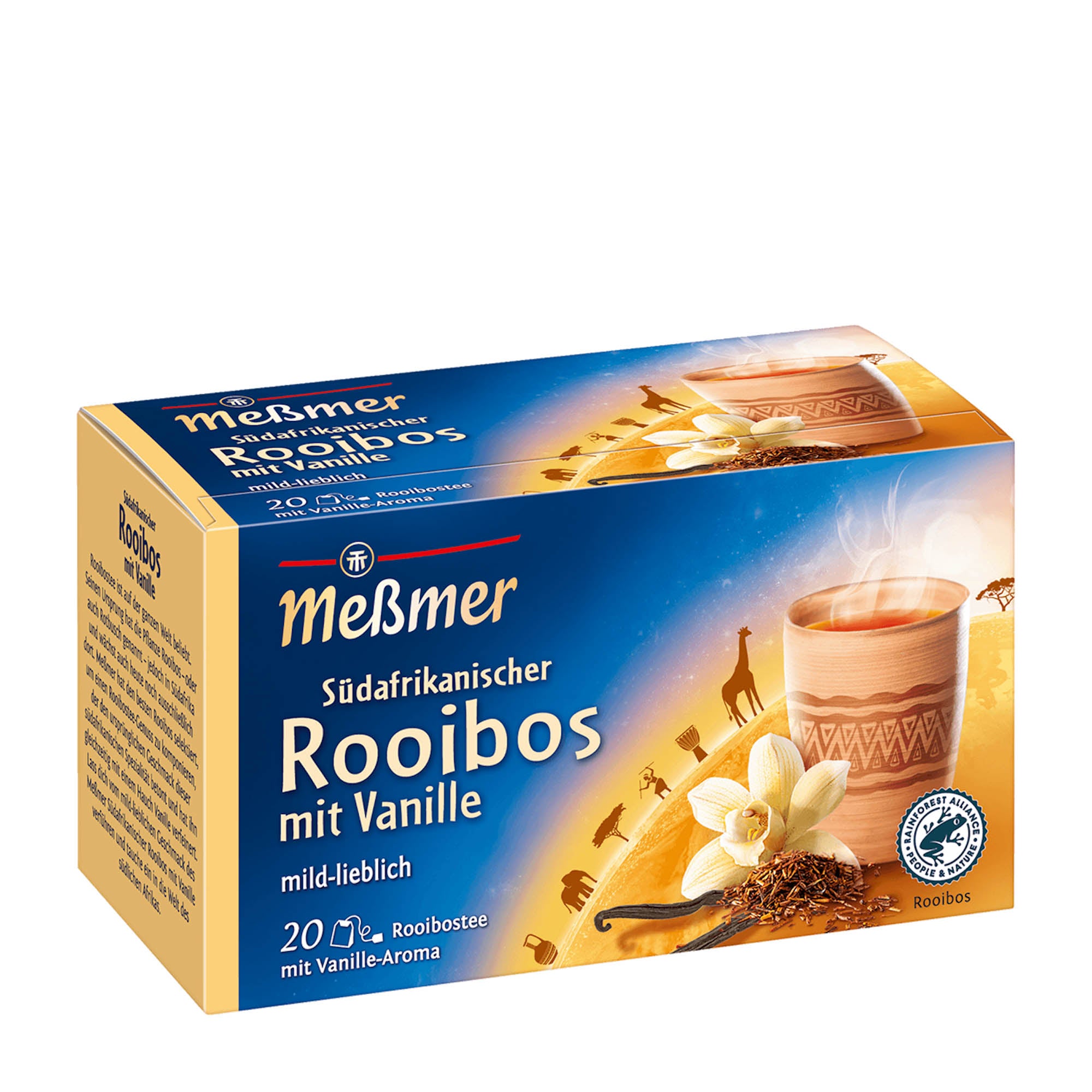 Messmer South African Rooibos with vanilla rooibos tea, 20 Count