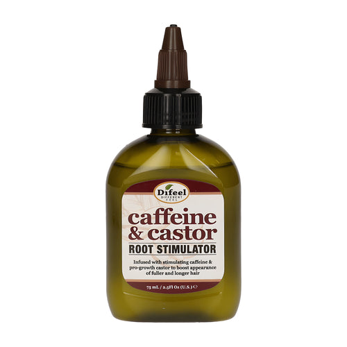 Difeel Caffeine & Castor Root Stimulator bottle on a white background