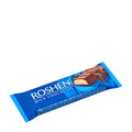 Roshen Creme Brulee milk chocolate bar packaging on a white background