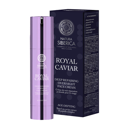 Natura Siberica Royal Caviar deep repairing overnight face cream, 50 mL