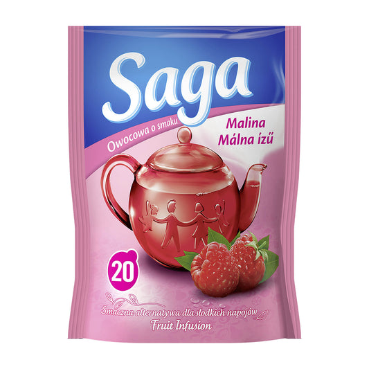 Saga Himbeer-Früchtetee, 20 Stück