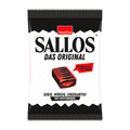 Packaging of Sallos Original hard candy, featuring the product name and a single candy piece visible through the packaging.