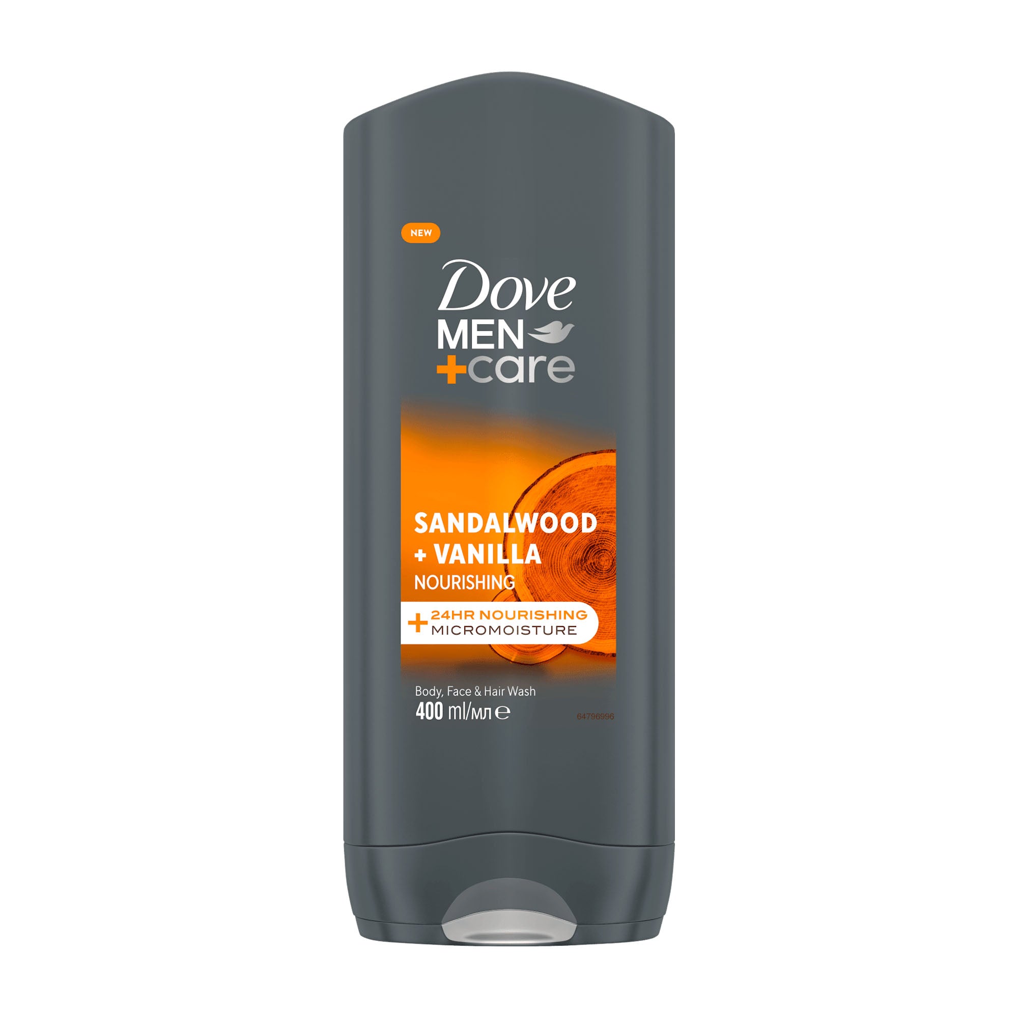 Dove Men+Care Body Wash Sandalwood and Vanilla, 400 mL
