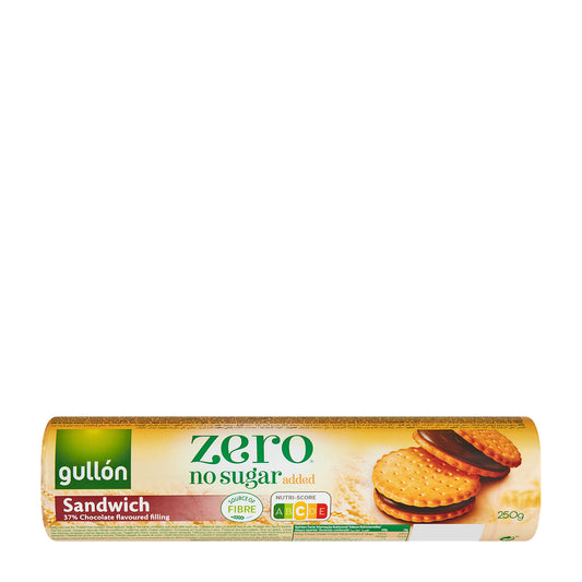 Gullon Zero Schokoladen-Sandwich-Kekse ohne Zuckerzusatz, 250 g