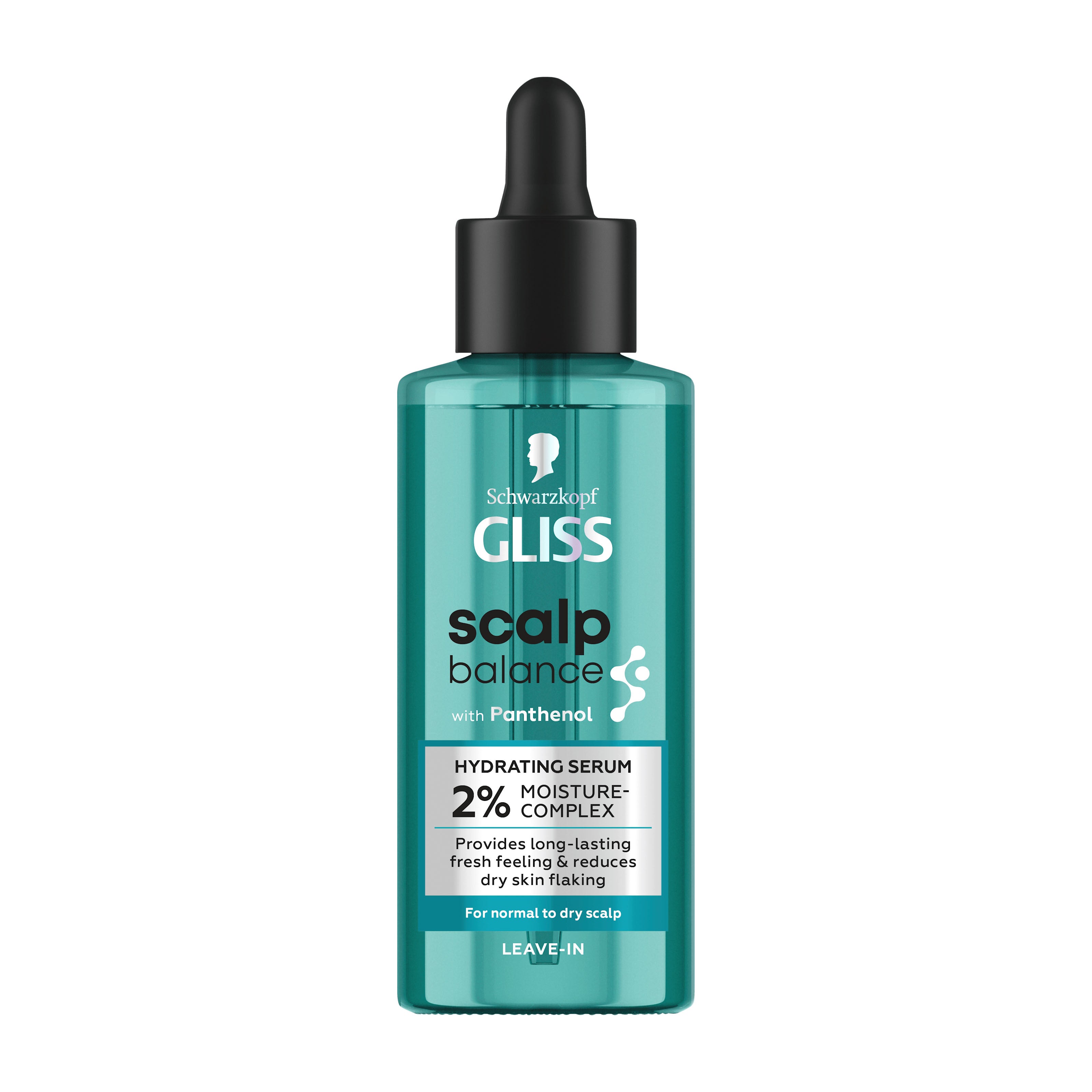 Schwarzkopf Gliss Scalp Balance hydrating serum bottle on a white background
