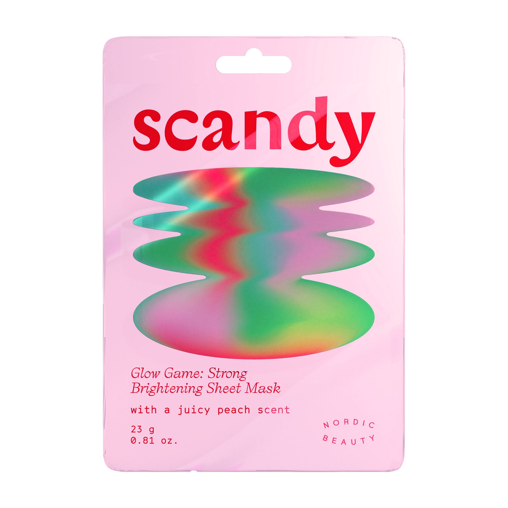 Scandy Masque en feuille éclaircissant puissant Glow Game, 23 g