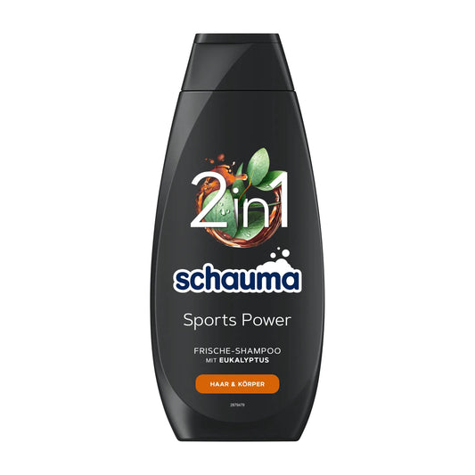 Schauma Men Sports Power 2in1 Shampoo, 400 ml