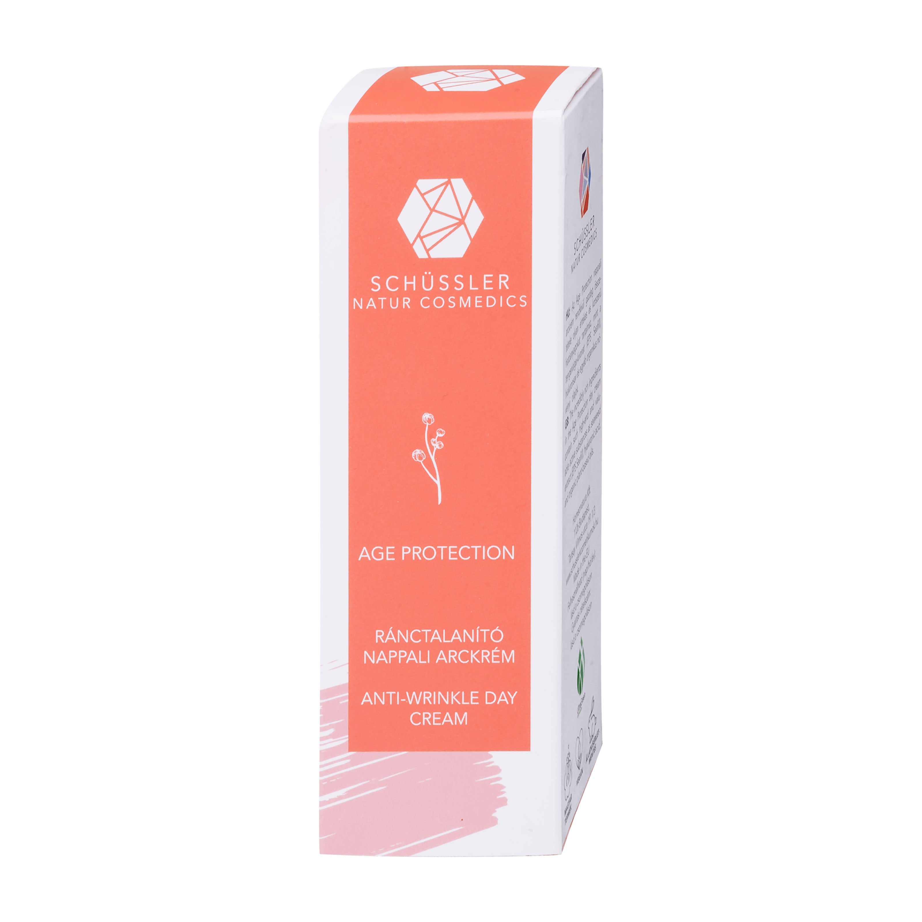 Schussler Age Protection anti-wrinkle day cream packaging on a white background